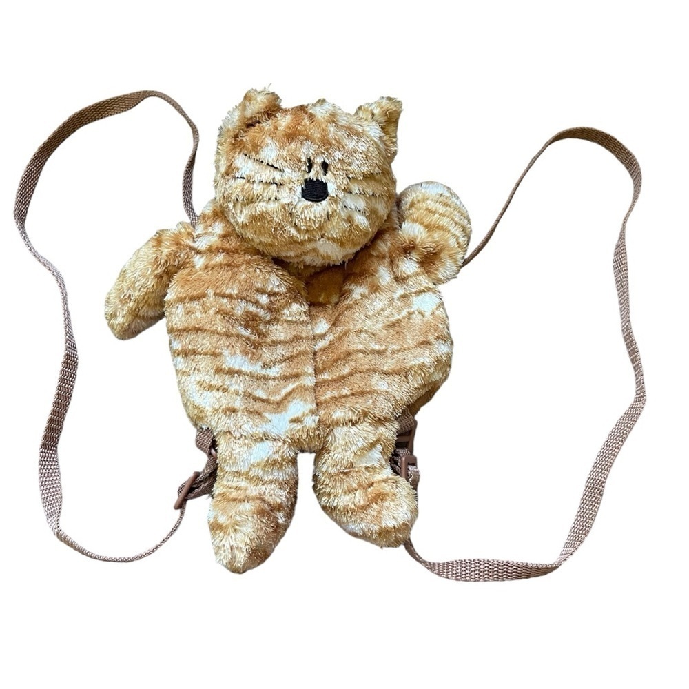 6/$20 ⭐️ Tan Stuffy Cat Small Girl Backpack